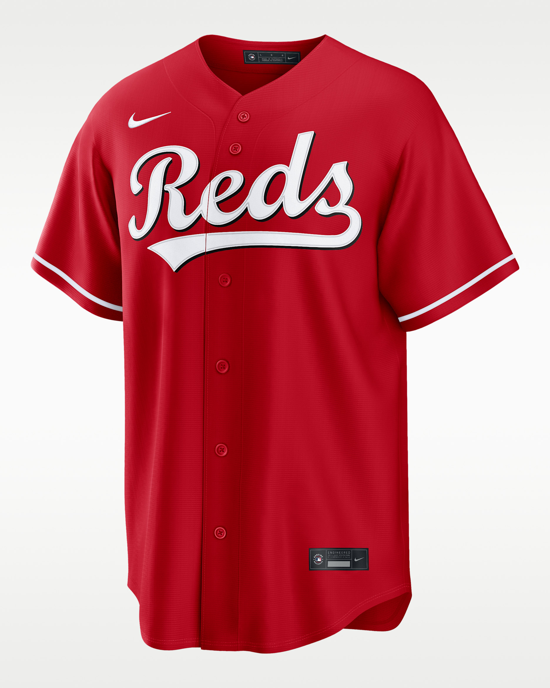 Nike エンジニアードデザイン シャツ M レッド Elly De La Cruz Cincinnati Reds Men's Nike MLB Replica Jersey